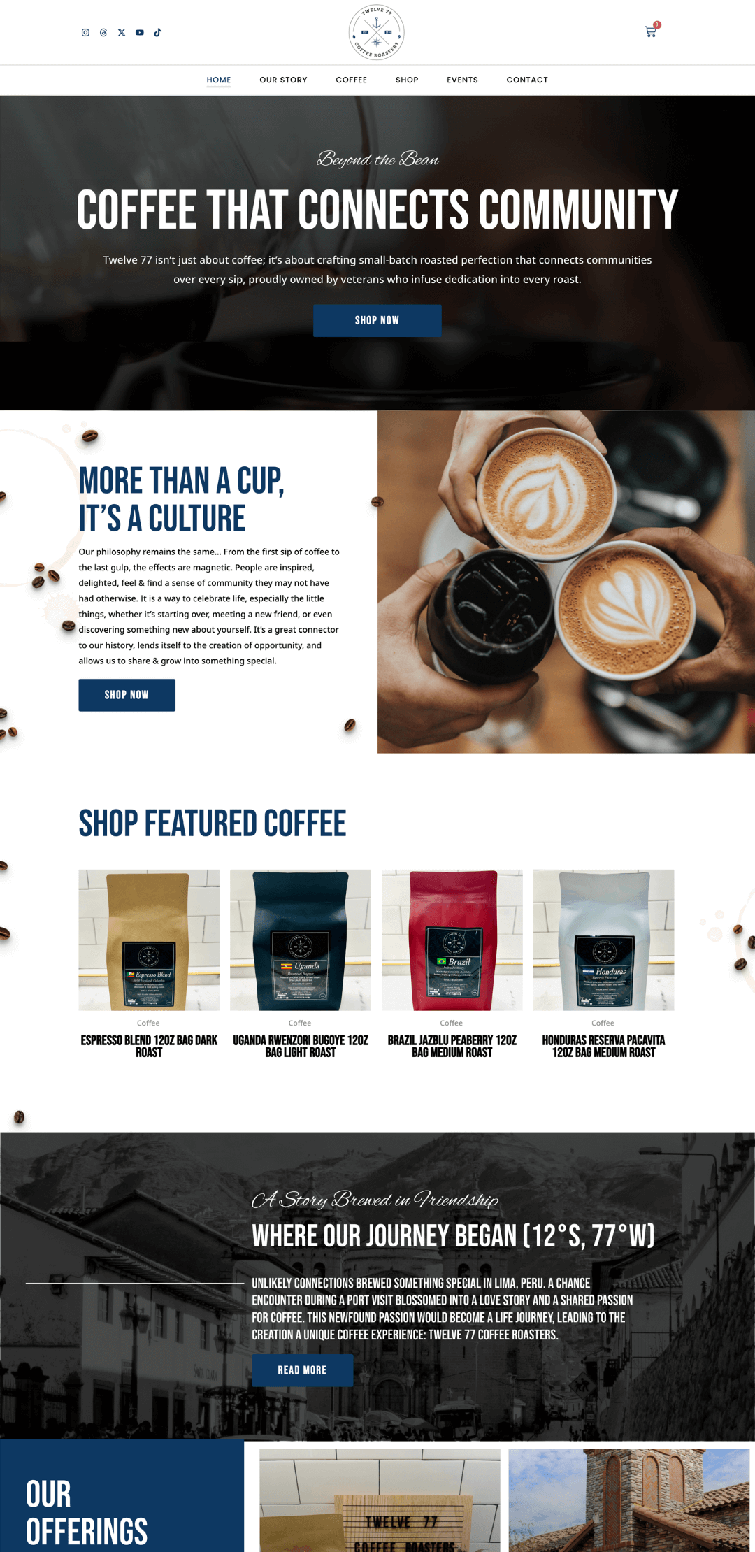 Coffee Website Digital Marketing Agency